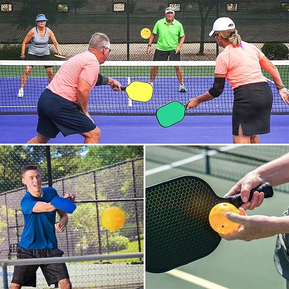 4pcs Pickleball Color Box Outdoor Sporting Goods Durable High Elasticity 40-hole Device Fun Game! pickleball balls