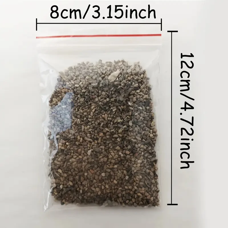 50g/봉투 0.1-2.5cm 시뮬레이션 철도궤도 자갈 미니 자갈돌 모형 기차 디오라마 풍경 조립 용품
