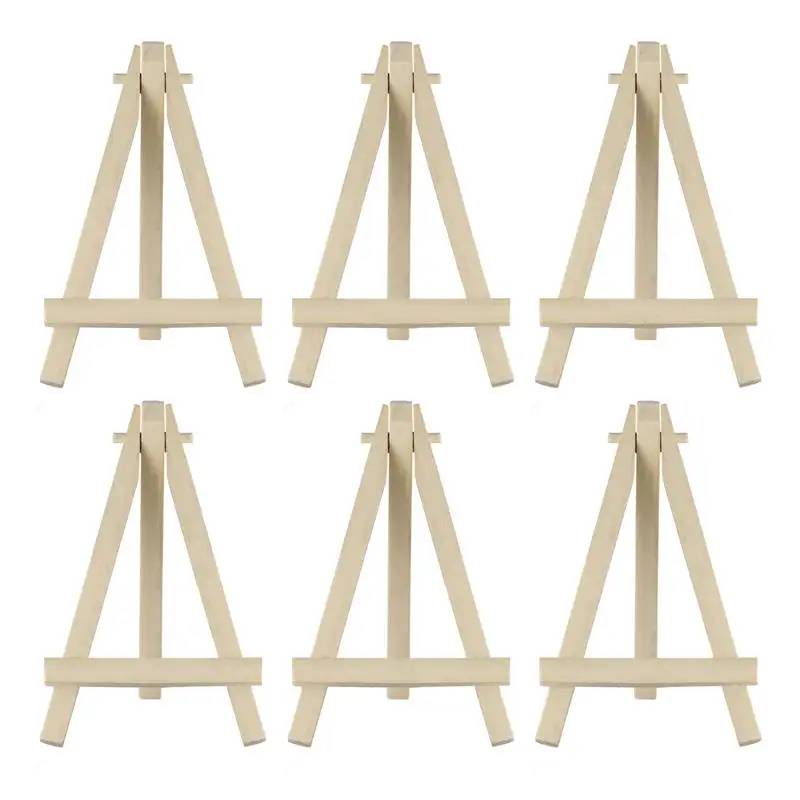 10PCS Mini Wooden Display Easels Wooden Easel Mini Display Stand For Gatherings Weddings Parties Photo Frame Painting sketch easel wooden easel