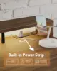 Electric Height Adjustable Standing Desk with Power Outlet and LED Light Strip Sit to Stand  Ergonomic 48 24 Rising Desk with 5