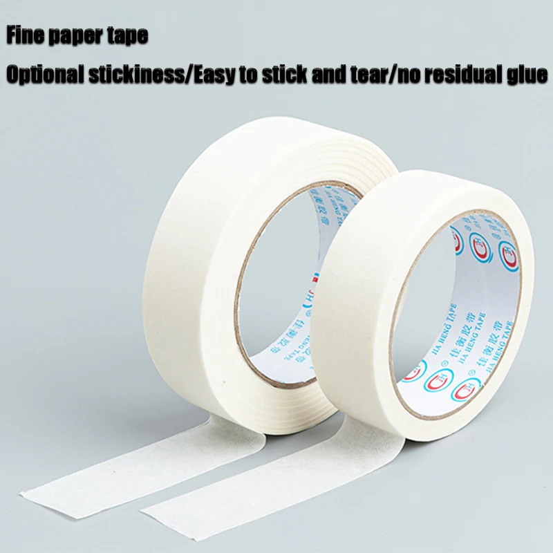 20M/50M White Paper Tape High Adhesive Wall Spray Paint Decoration