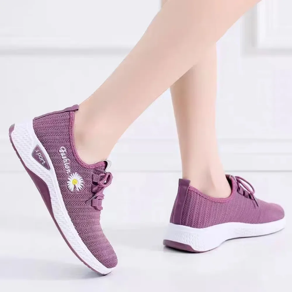 2025 Women's Casual Flat Shoes with Trendy Mesh Air mesh Design and Lightweight Coconut Sole Sneakers womens shoes  shoes 3
