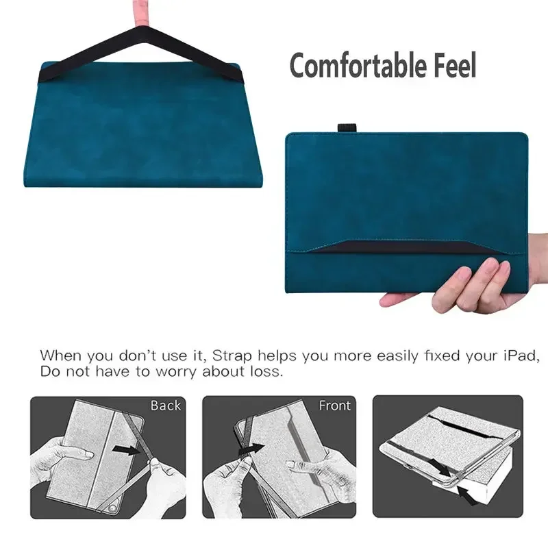 Premium Business Wallet Flip Book Case with Soft TPU Shell Cover