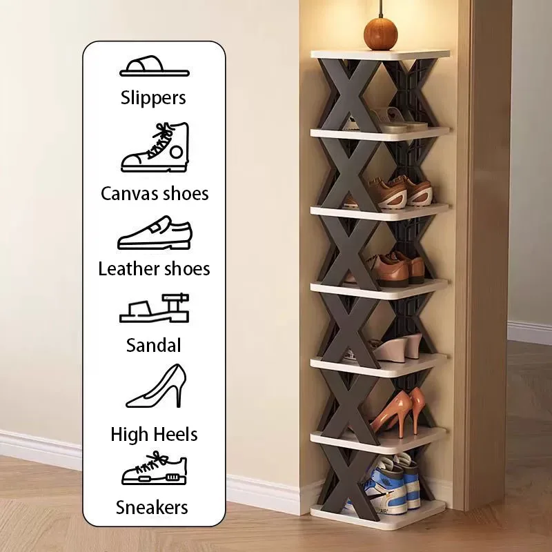 Shoe storage rack detachable shoe rack saves home shelve multi-layer living room hostel bedroom simple shoe rack color cabinet 3