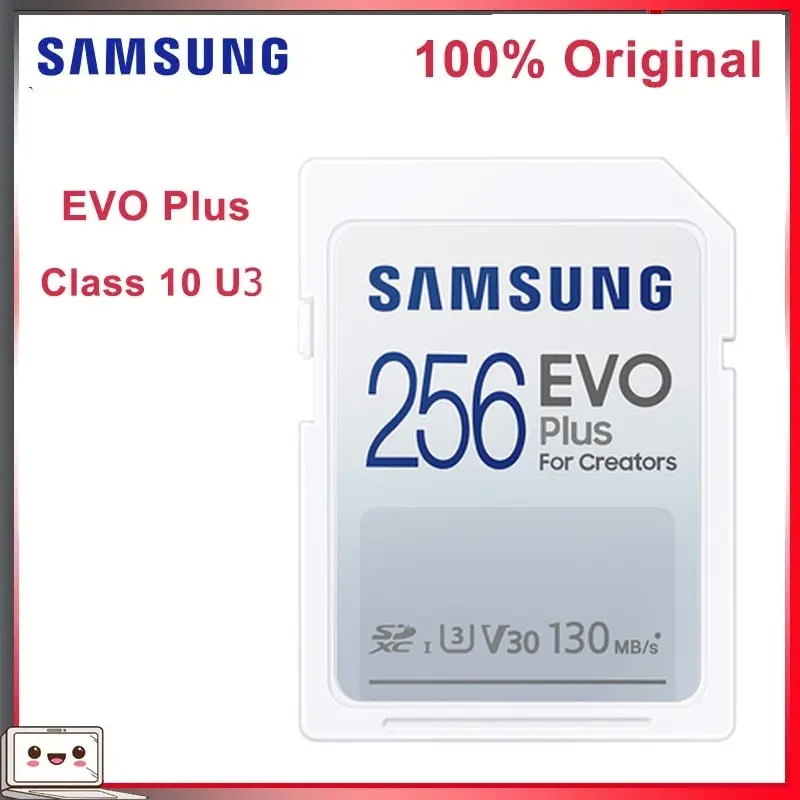 SAMSUNG карта памяти EVO Plus, 130 Мб/с, 32 ГБ, 64 ГБ, 128 ГБ, 256 ГБ