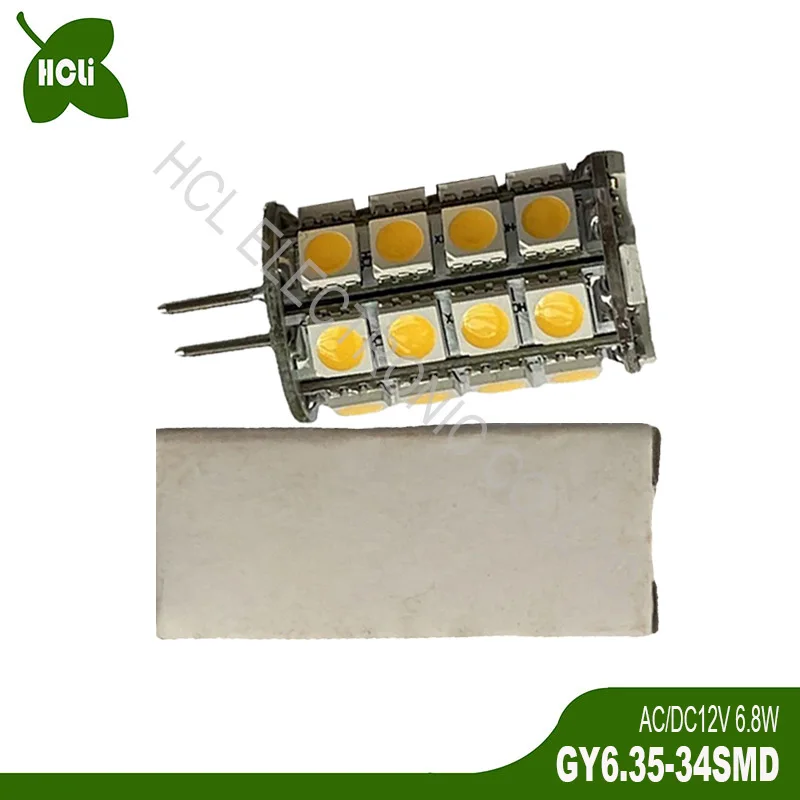 

High quality 12V 24V 7W GY6.35 Led Bulbs Reading Light Table Lamp G6.35 G6 Led Crystal Lamp Interior Lighting free shipping 2pcs