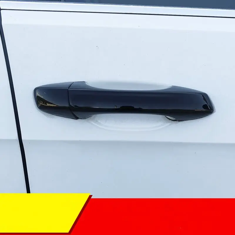 Car Door Handle For Volkswagen VW GOLF 7 MK7 2013-Black Chrome Car Side Door Handle Cover Trim Sticker Styling Accessories