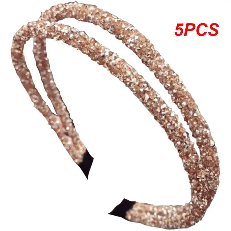 

5PCS Colored Hair Band Colorful Headbands Will Not Harm Or Stick To Hair Multi Scenario Usage Double Loop Hair Hoop