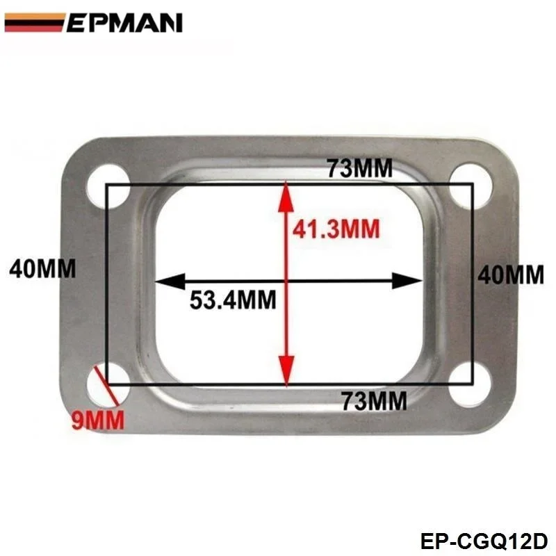 EPMAN 10PCS/LOT Stainless Turbo Inlet Gasket For T2 T25/T28 GT25/GT28 GT2876/GT3071 Turbocharger EP-CGQ12D