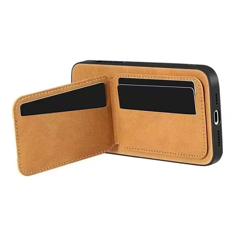 Premium Synthetic Leather Card Holder Phone Wallet Case with Enhanced Protection