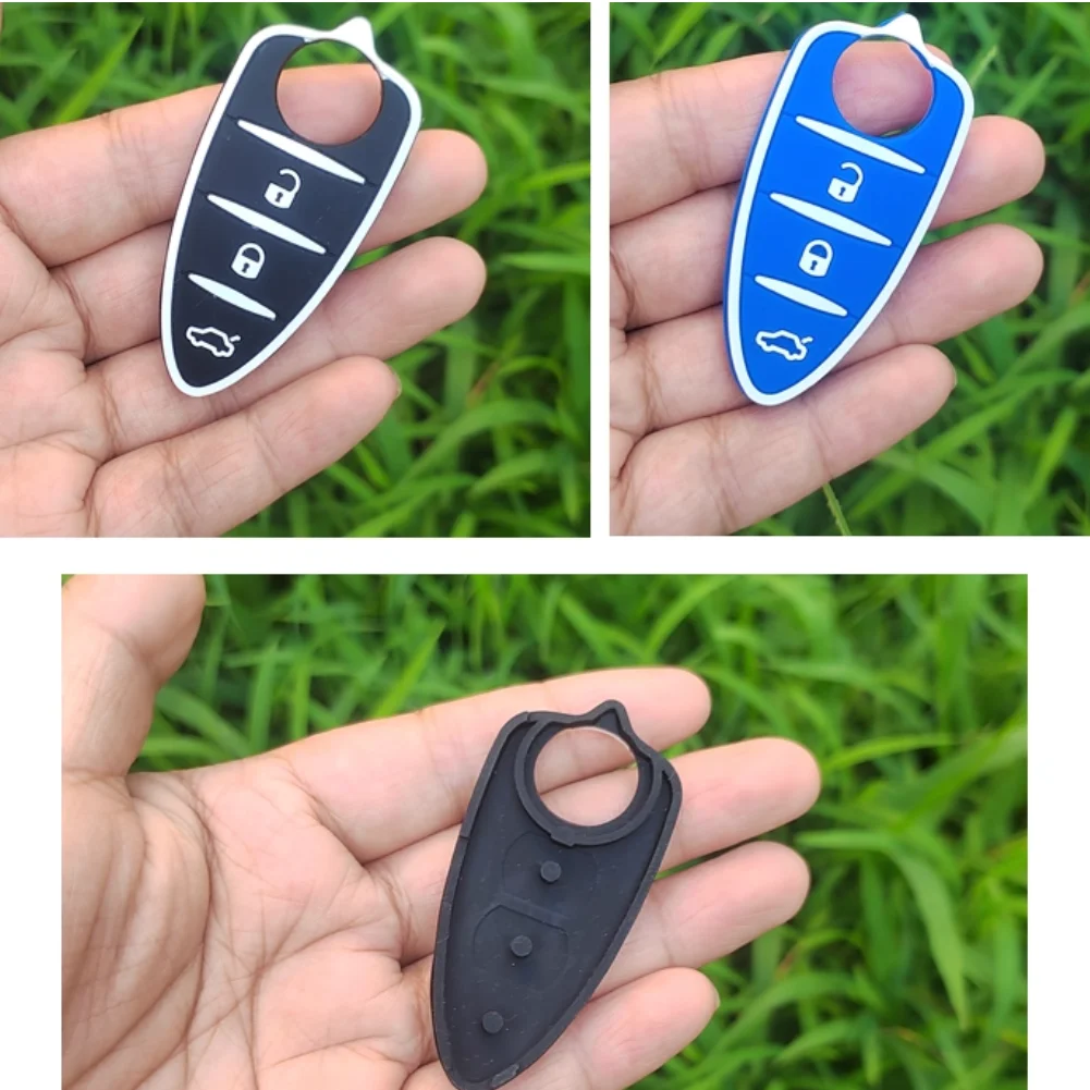 Multicolor 3-Button Car Remote Key Shell Pad - Stylish Accessories
