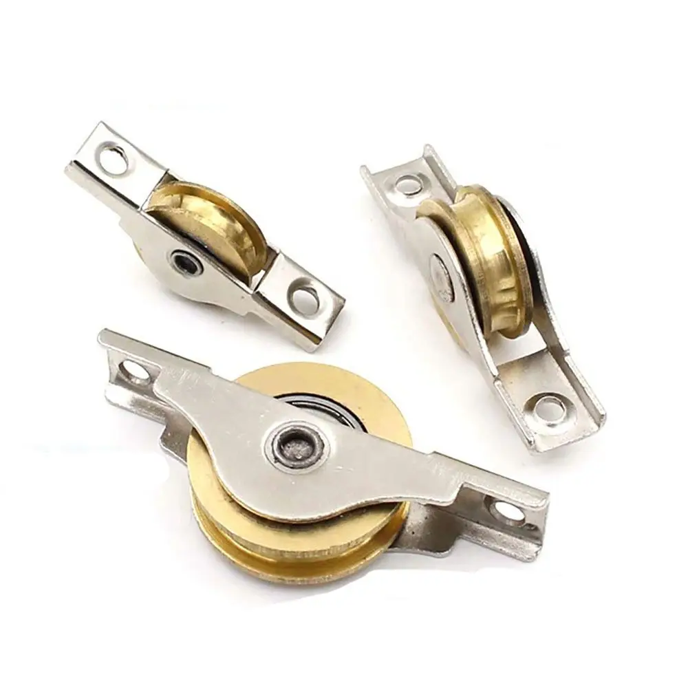Sliding Door Rollers Sliding Door Bottom Pulley Metal Barn Door Rollers Sliding Track Wheel Windows Accessories Home Hardware