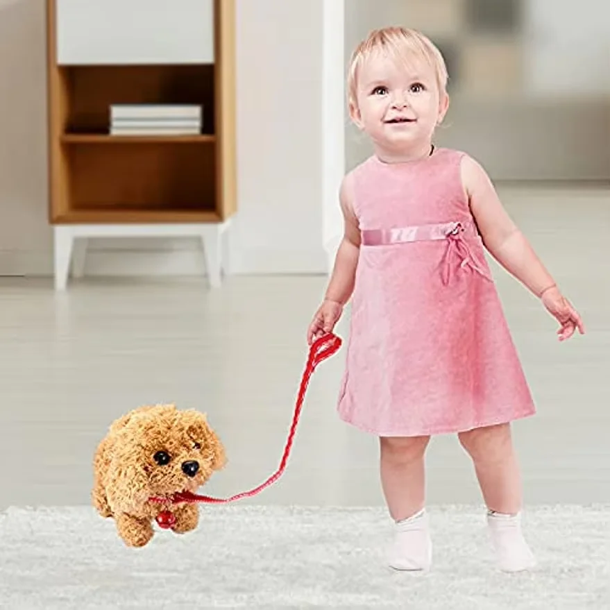 Electric Simulation Dog Plush Toys Interactive 18CM Dog Robot  Walking Barking Tail Wagging Toy for Kids Birthday Christmas Gift 3