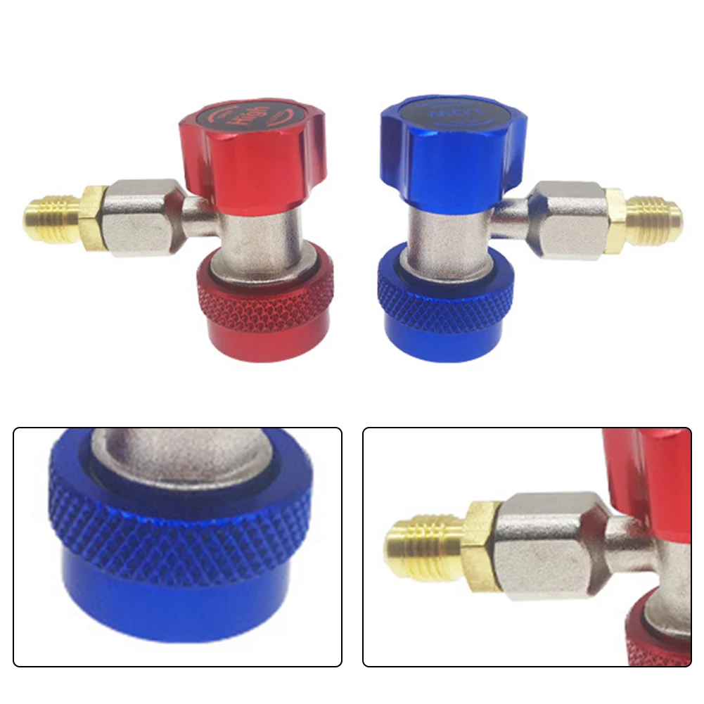 Quick Fitting Coupler R134A High Low Side Adapter Connector Car Air Condition Quick Connector For Low Pressure Air Conditioner eu type quick push in connector pneumatic fitting high pressure coupler coupling work on air compressor european standards