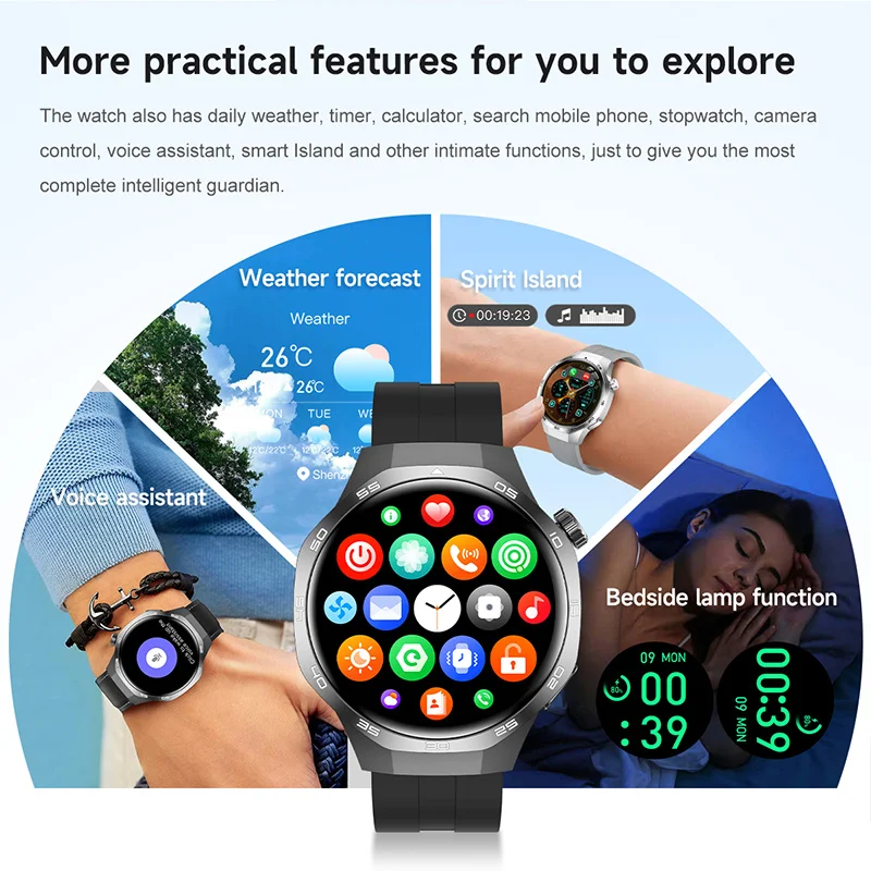 2025 Original WATCH GT5 Pro Smart Bracelet Men Women Full Touch Screen NFC GPS Bluetooth call Sport Fitness SmartWatch New