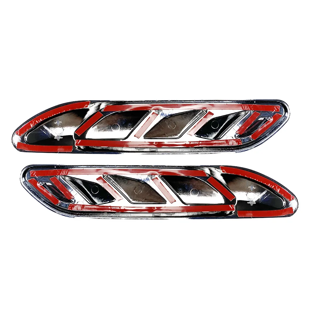 1Pair Car Front Fender Side Air Outlet Vent Trim For Mercedes Benz C Class W206 C200 C260 AMG C63 +