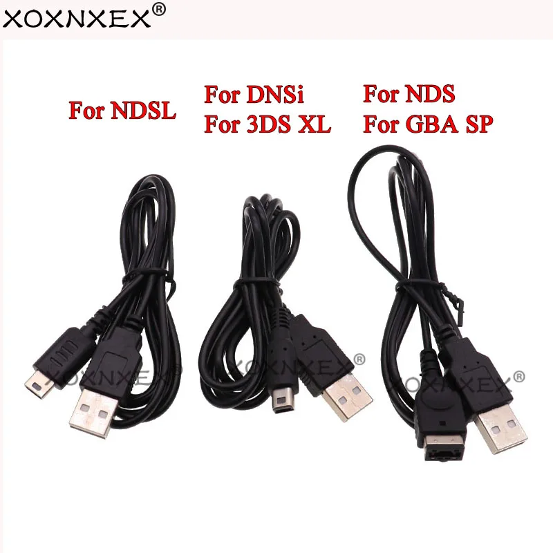 3pcs New Game Usb Data Charger Charging Power Cable Cord For Nintend Ds