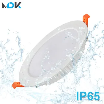 LED 방수 통 밝기 조절 IP65 주방 220V 12V 7W 9W 12W 15W, 욕실 화장실 처마 흰색 천장 램프 스포트 라이트
