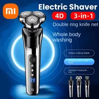 Xiaomi 3in1 Electric Shaver Digital Display Rechargeable High Power Portable Trimmer Waterproof Shaver Rotary Razor Travel Gift 1