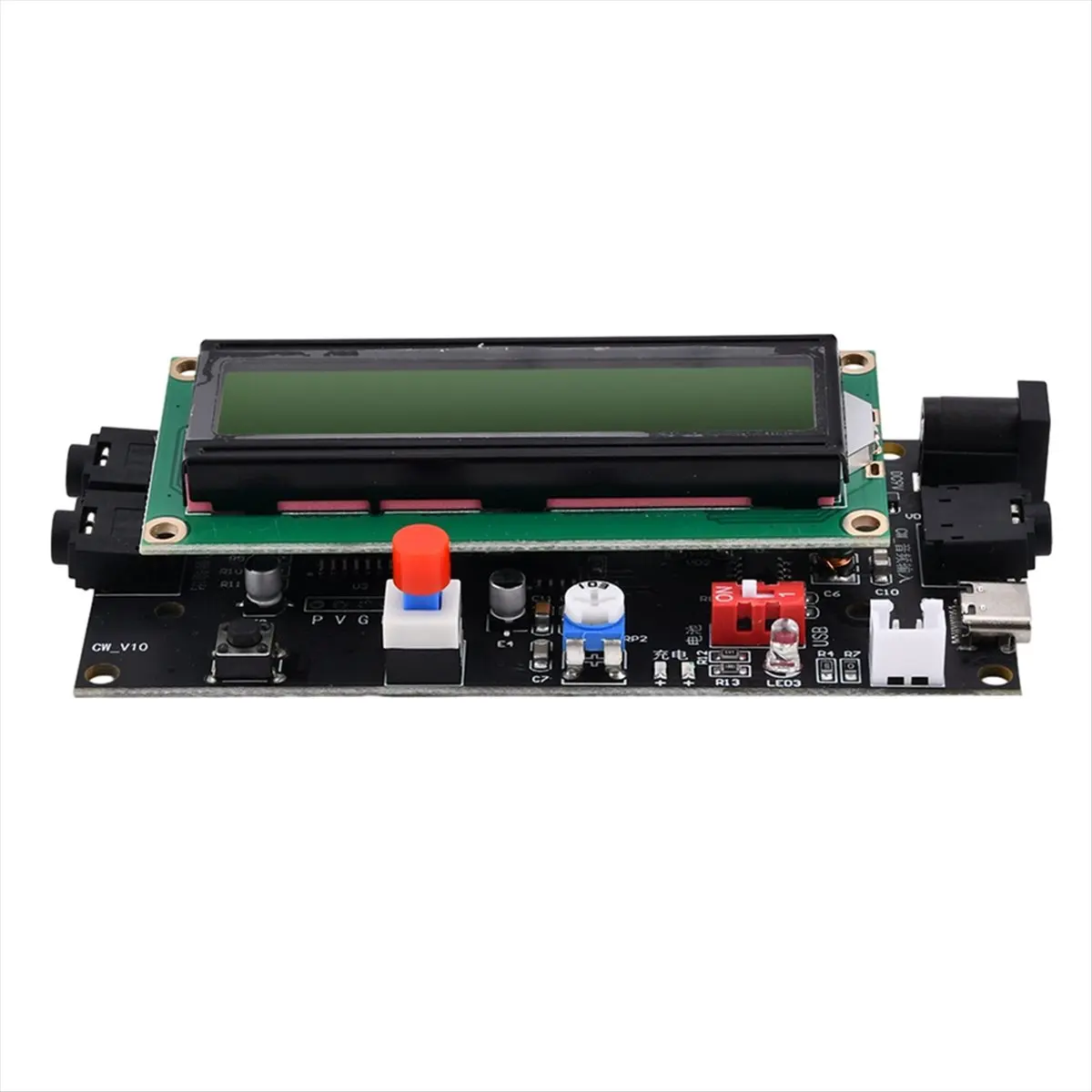 (A32M) DC 5-12V 500mA 무선 모스 부호 디코더 Cw 디코더 모스 부호 리더 모스 부호 변환기 디지털 LCD가 있는 햄 라디오