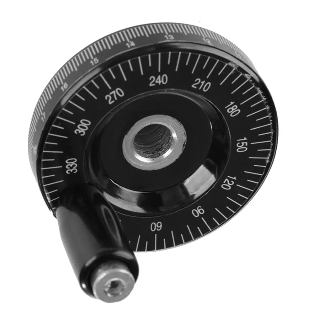 Lathe Hand Wheel Graduated Handwheel Angle Scale Bakelite Milling Handwheel 1 Pcs 10X63mm/8X63mm/10X80mm Mechanical Parts cnc handwheel
