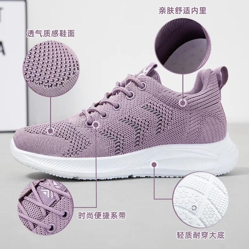 Breathable Women Casual Shoes Soft Sole Non-slip Mom Sports Shoes Women Yoga Shoes Ladies Running Footwear Ligth Sneakers Female