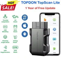 TOPDON TopScan Lite 8 Service Functions Car Diagnostic Tool DTC Repair Guide Bluetooth OBD2 Code Reader Full System Active Test