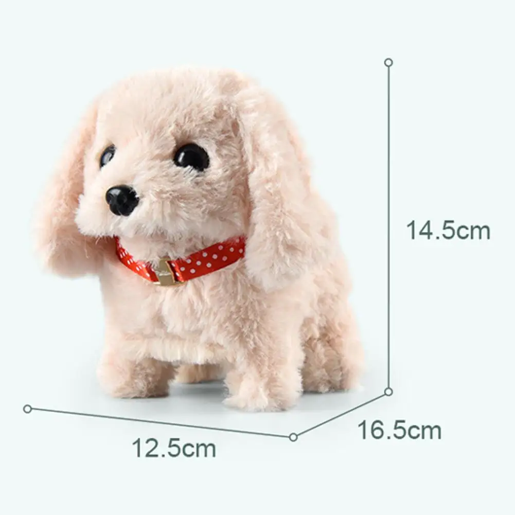 Electric Plush Dog Tail Wagging Simulated Walking Barking Robot Dog Companion Soothe Toy Pet Plush Puppy Electric Toy