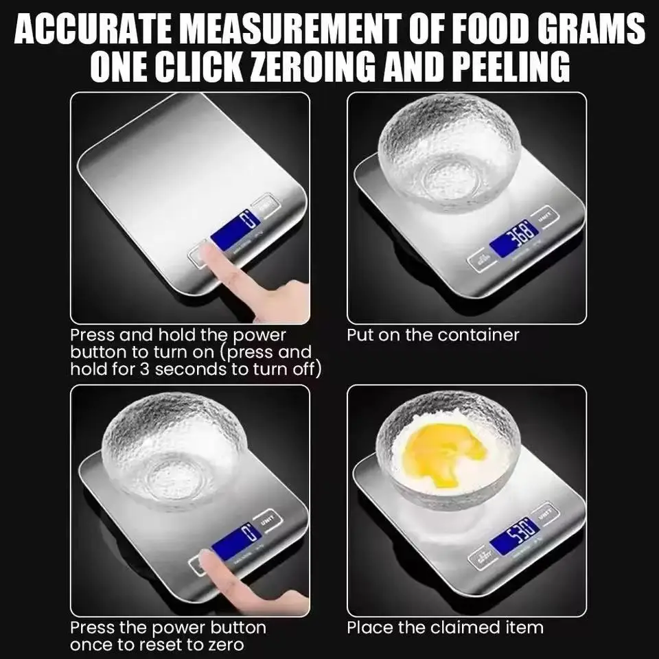 Kitchen scale Household Kitchen High-precision Electronic Pastry Baking Scale 10kg_1g Accurate Weighing