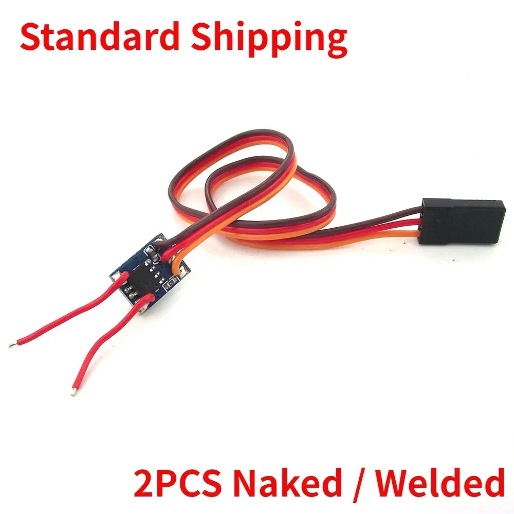 

2PCS 1A Mini Brushed ESC 5V DC Two-Way Forward Reverse 12X8.5mm for RC Mini Car Airplane Drones DIY Parts