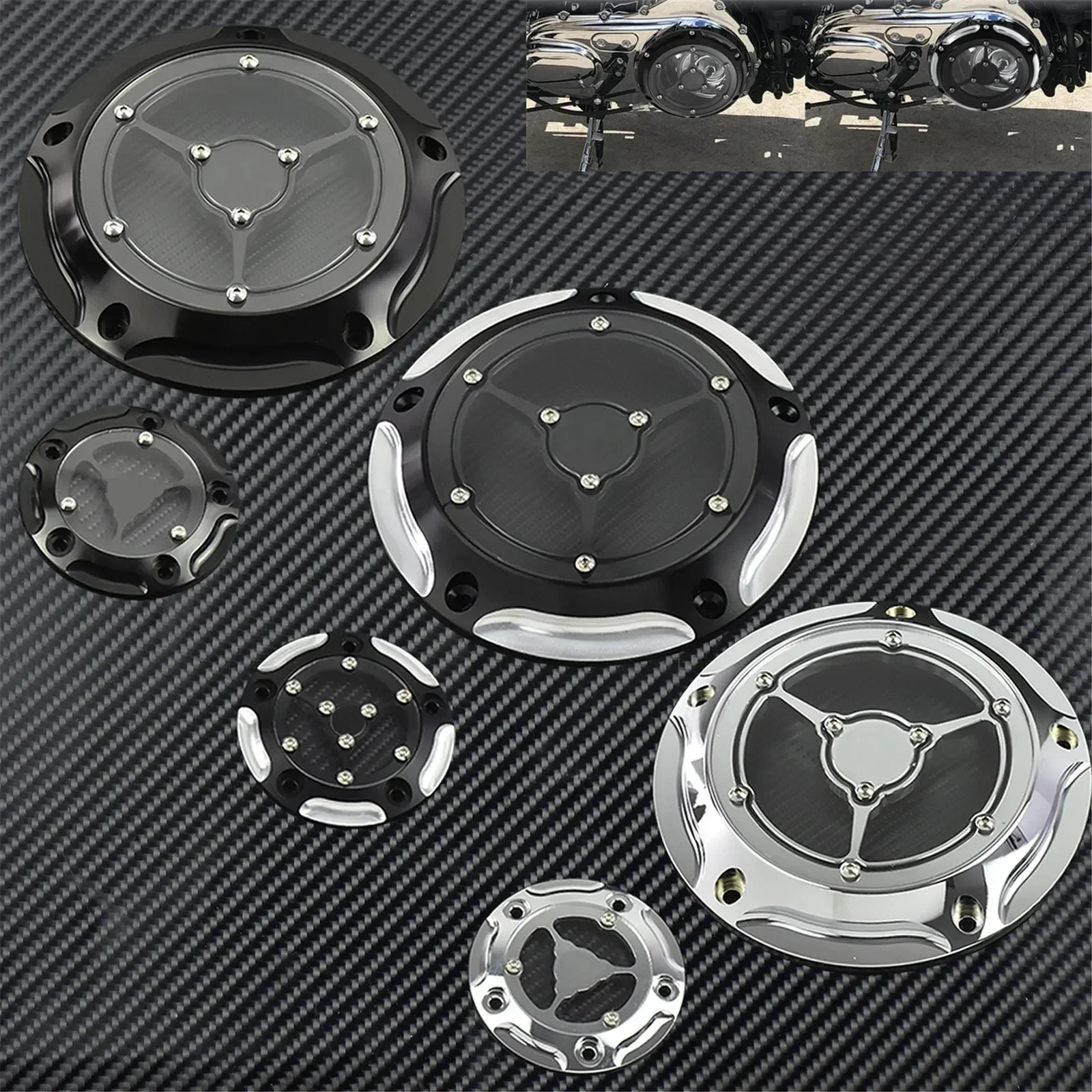 Motorcycle Holes Derby Clutch Timing Timer Cover Engine