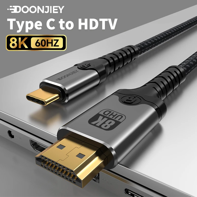 Ultra High-Resolution USB-C to HDMI Cable Adapter