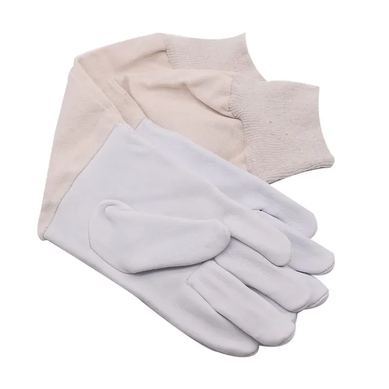 European Style Bee Gloves Canvas Sheepskin Beekeeping Equipment Beekeeping Tools Gloves with Long Sleeves