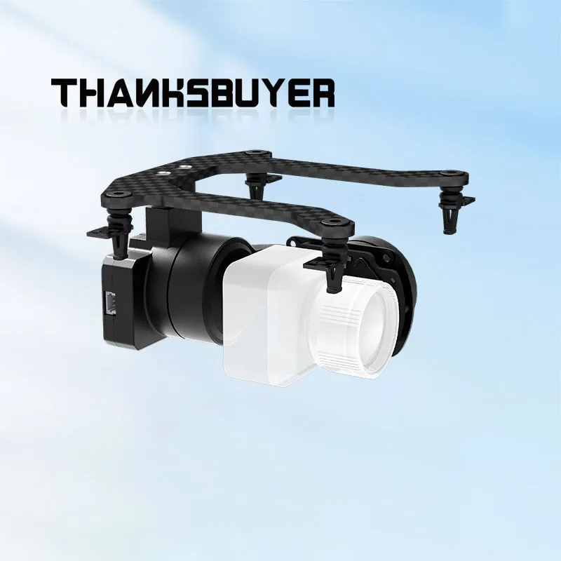 Achetez C-40D FPV Gimbal 2 Axes Stabilisateur Mécanique pour Drone FPV : vue détaillée du moteur brushless et des fixations.