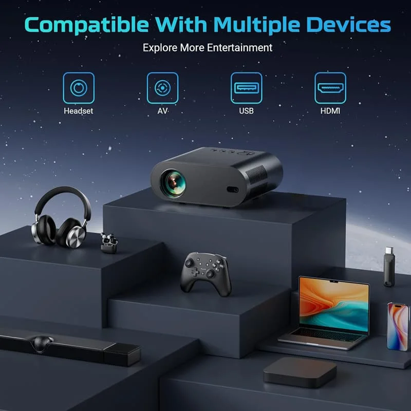 2025 Huaweishi L007 4K 1000ANSI الأصلي 1080P العار...