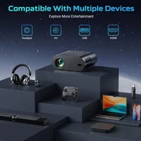 2025 4K 1000ANSI Native 1080P Projector Auto Focus Keystone Correction BT5.2 Android 11 WIFI6 Home Cinema 6