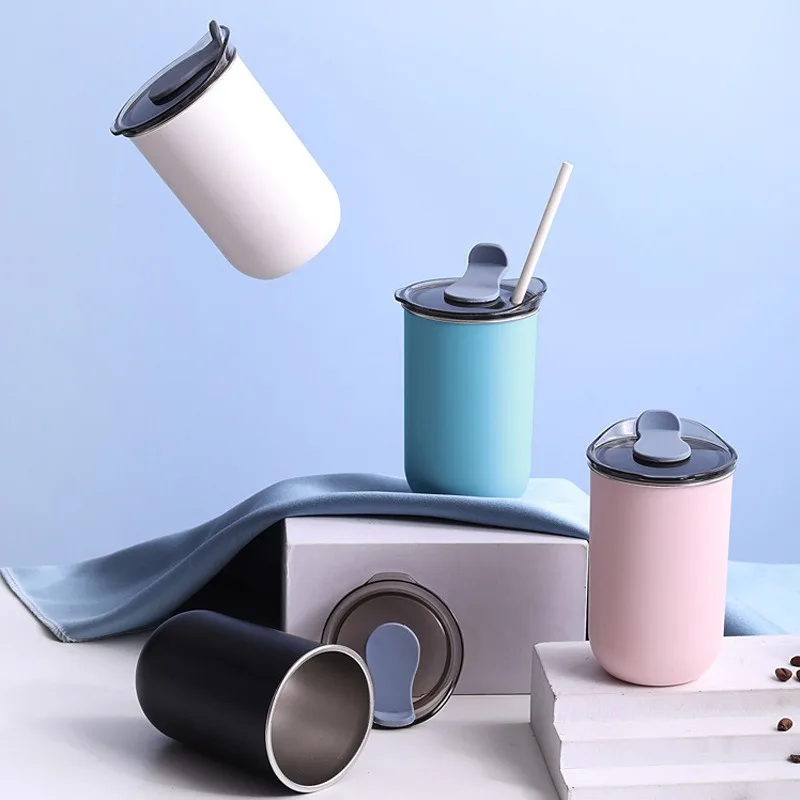 Stainless Steel Insulated Coffee Mug with Lid