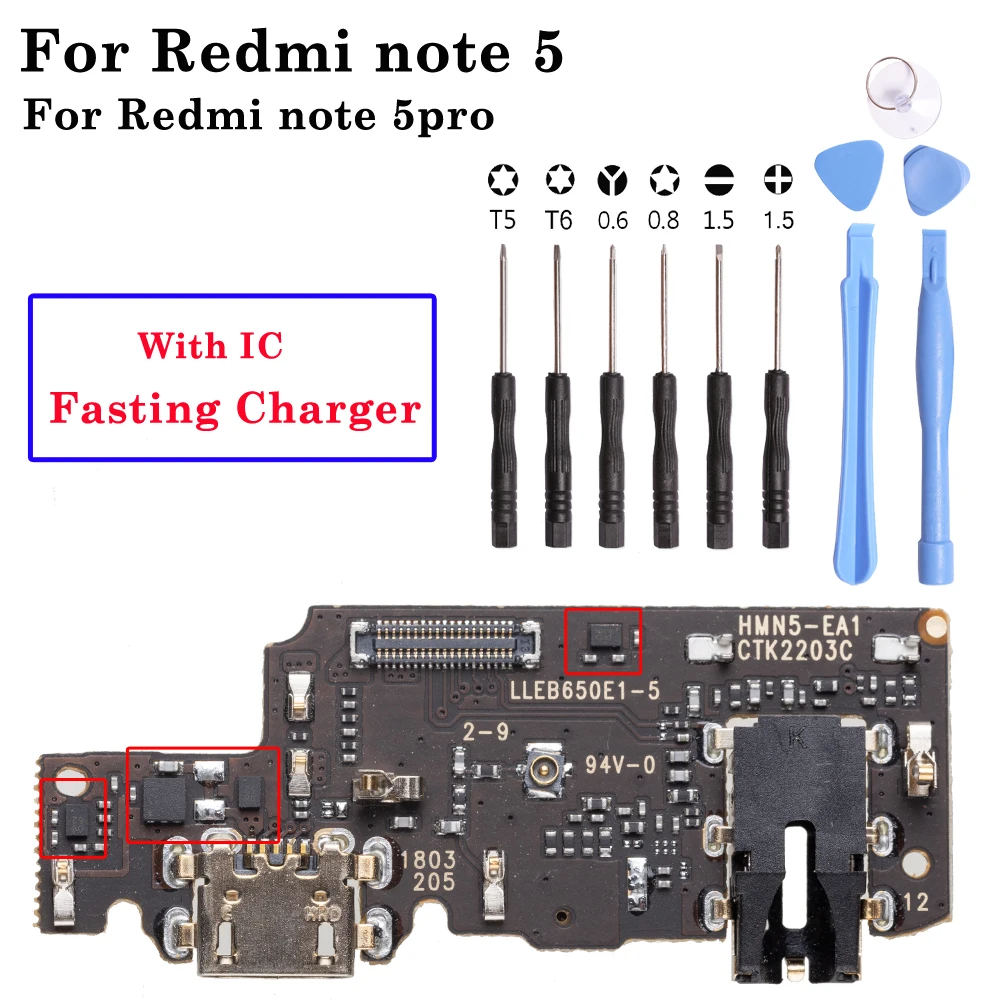 Per Xiaomi REDMI NOTE 12 5G Scheda Borne Piastra Connettore Porta Di Carica