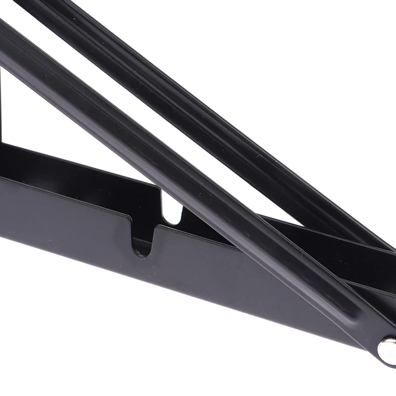 1 stück Campervan Klapp Halterung Tisch Regal Wohnmobil Caravan Schwarz Finish Edelstahl Mini Klapptisch Auto Zubehör – Detail 3
