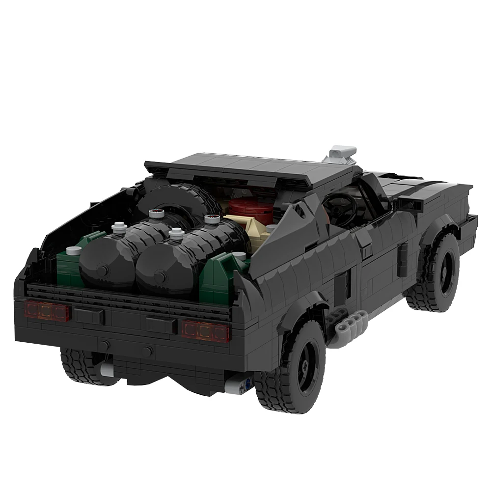 V8 인터셉터 MOC 자동차 스피드 챔피언 슈퍼 레이스 F1 매드 맥스 차량 테크니컬 빌딩 블록 영화 브릭, 크리스마스 선물 도시