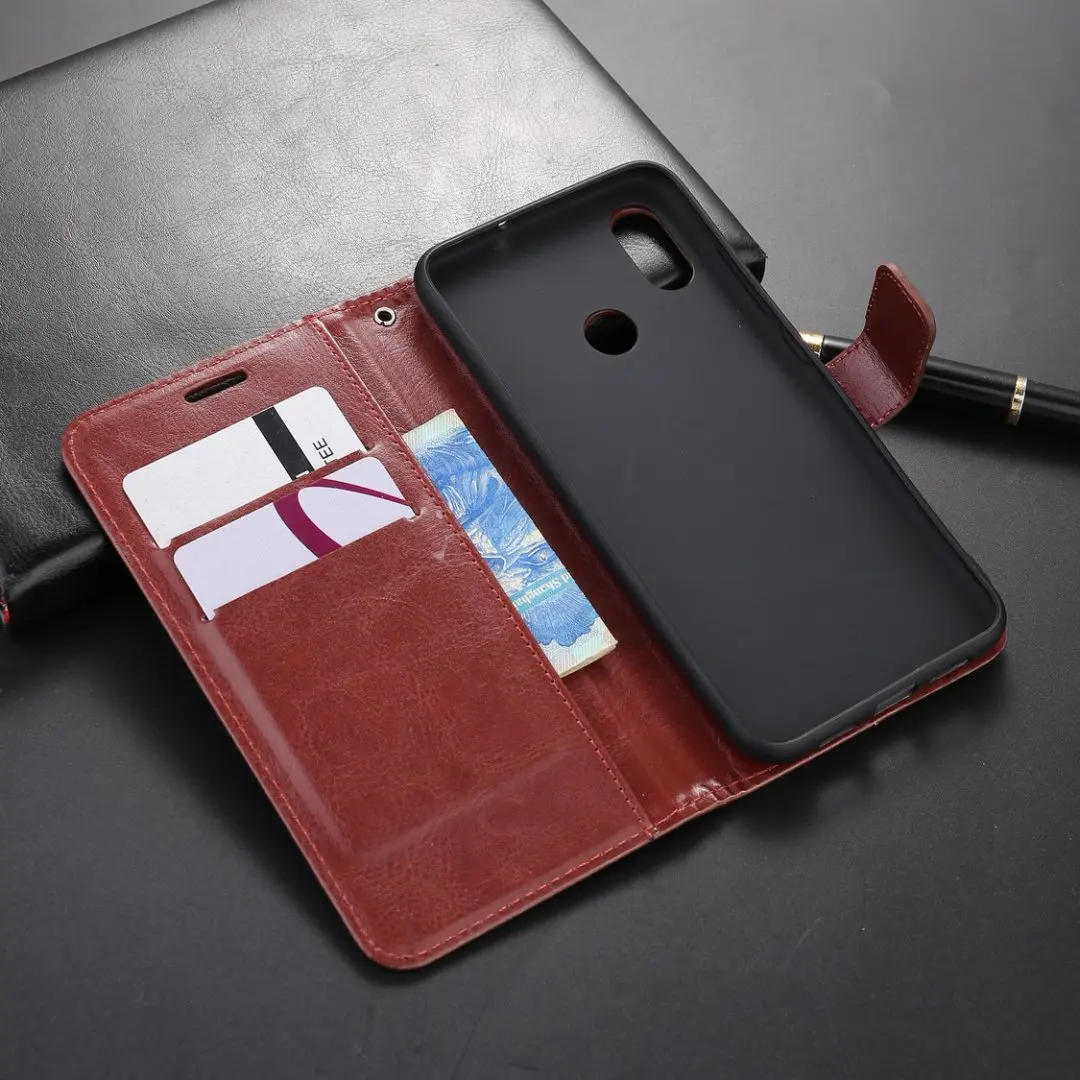 Leather Phone Wallet Case with Stand - Flip  Cover