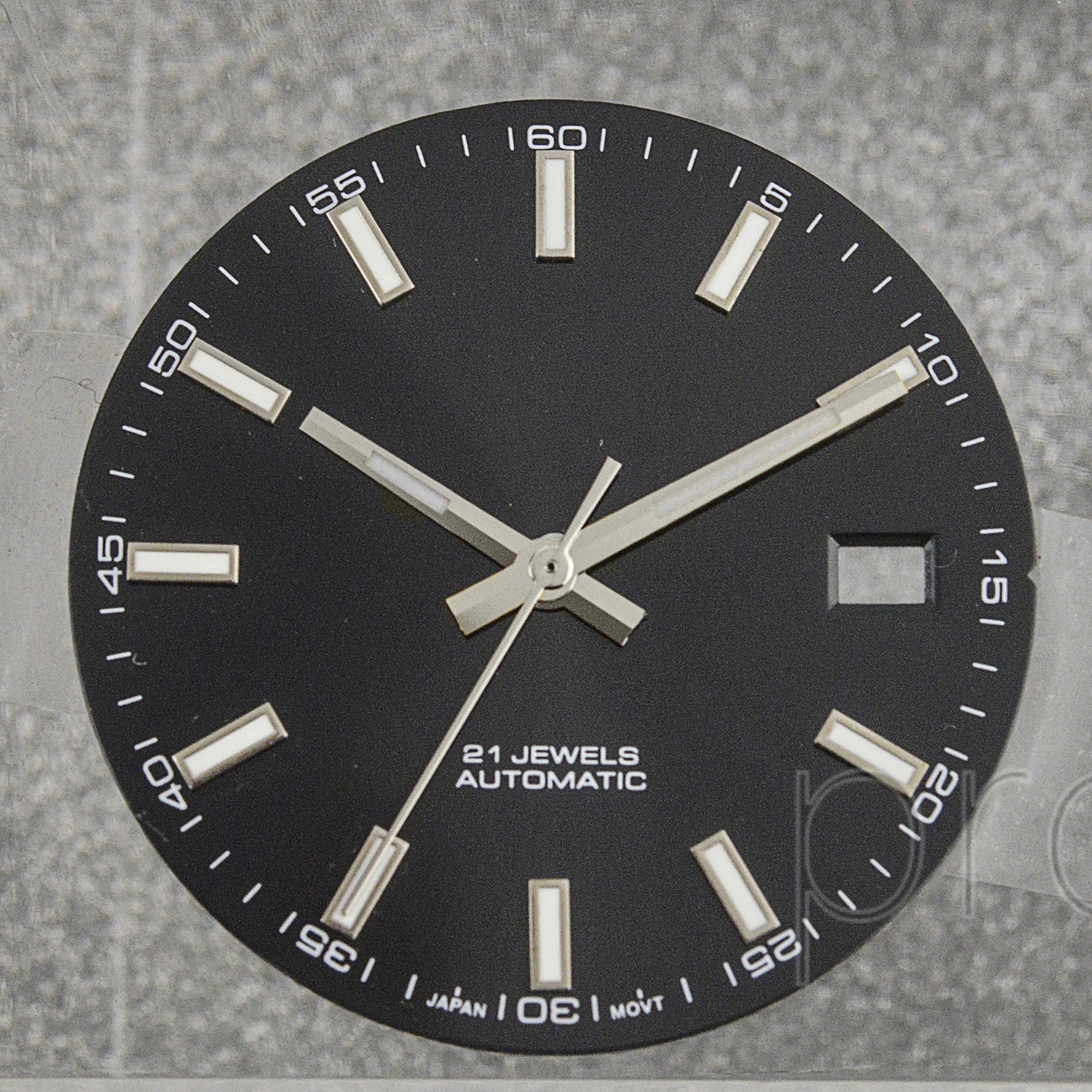 Green Luminous Watch Dial with Hands for Mod Parts and Repair Tools