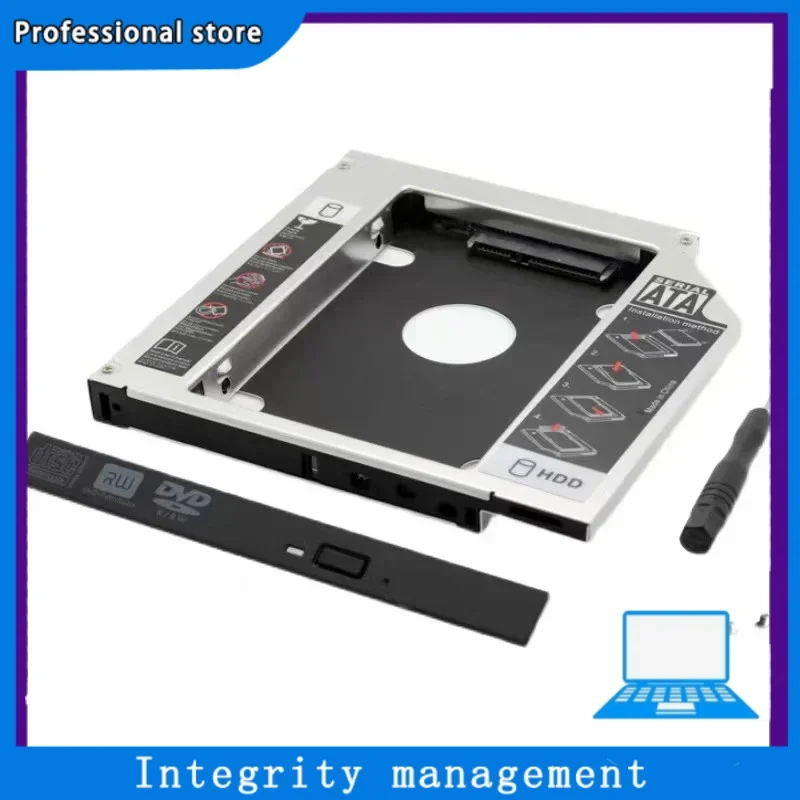 Adattatore Per Telaio Caddy Ottico Sata 2Nd Hdd Ssd Da 9.5Mm Per Packard Bell Easynote Te69Cx Te69Kb Te69Bm Enlg71Bm-P75M Z5Wt1