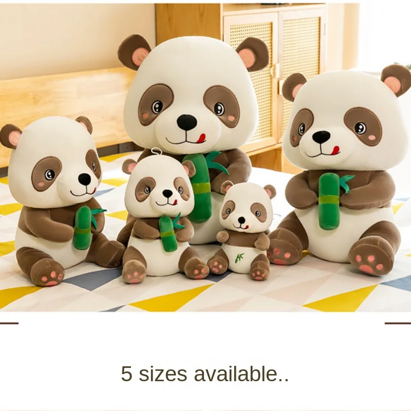 

25-60cm Kawaii Soft Holding Bamboo Panda Plush Pillows Cute Stuffed Animal Office Nap Pillow Home Comfort Cushion Christmas Gift