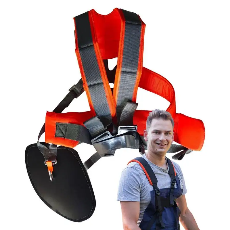 

Shoulder Strap For Weed Trimmer Harness Adjustable Trimmer Strap Double Shoulder Comfortable Weed Eater Attachments Humanized