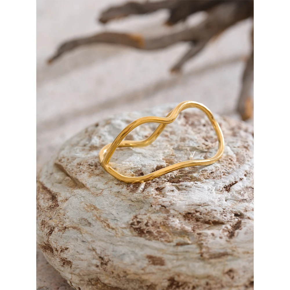 Yhpup Minimalist Ring Stainless Steel 2025 PVD Rust Proof