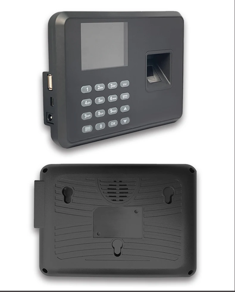 2.4" Muti-Language Fingerprint Attendance Biometric Machine System Employee Keypad Electric Time Clock Recorder USB Data Manage
