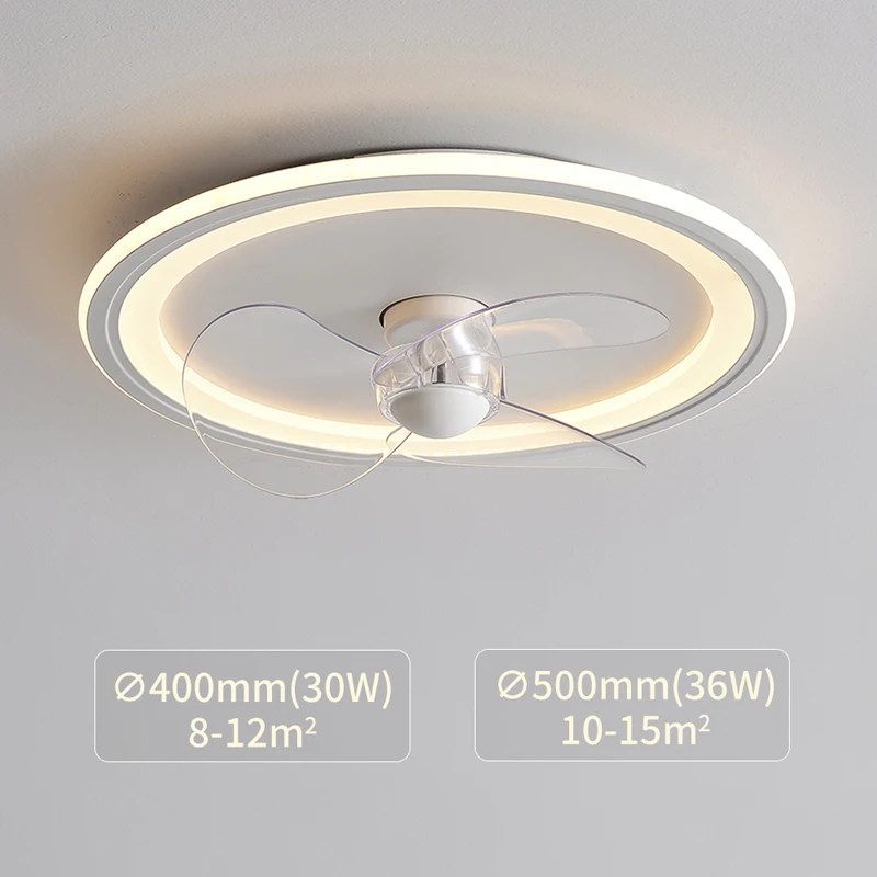 Smart Ceiling Fans With Lights Remote Control Dimming Bedroom Decor Ventilator Lamp 30W 36W all Copper Motor Silent Ceiling Fans