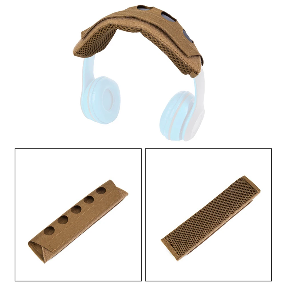 Taktische Headset-Abdeckung Laser geschnittenes, leichtes Headset-Gurt polster über dem Kopf Kommunikation Mesh-Kissenschutz-Jagd zubehör – Detail 15