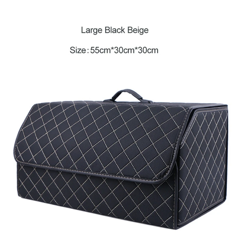 

Car Trunk Storage Box Car Multi-Tool Large-Capacity Storage Bag Storage and Finishing PVC leather Storage Box